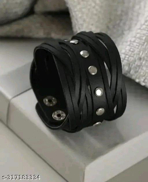 β¨ Stylish 2-Piece PU Leather Bracelet Set for Men & Boys β Multicolor Multilayer Design