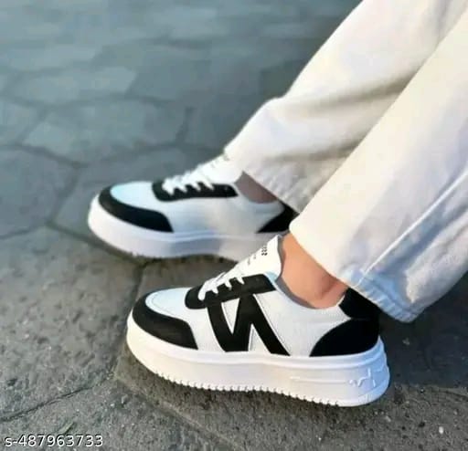 Avose Women Casual Shoes – Stylish Lace-Up Footwear for Girls & Women, Colorblocked Design (Sizes 4–8)