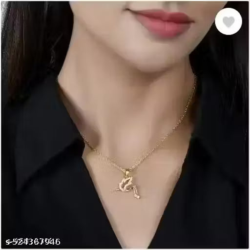 🌟 Allure Lord Krishna Gold Plated Necklace – Elegant Devotional Chain for Women & Girls